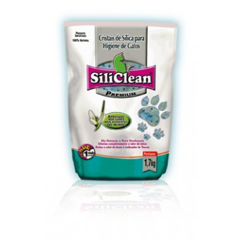Areia Sanitaria Felina Sílica Siliclean - 1,8 kg